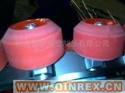 供應(yīng)江浙滬車輪壓膠、橡膠車輪，橡膠輪子，壓膠制品，包膠輪子